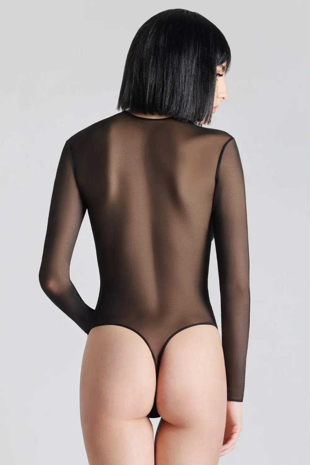 Pure Tentation Thong Body Black