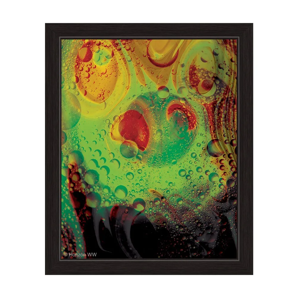 "Alien Green Carbonation" Graphic Framed Art Print