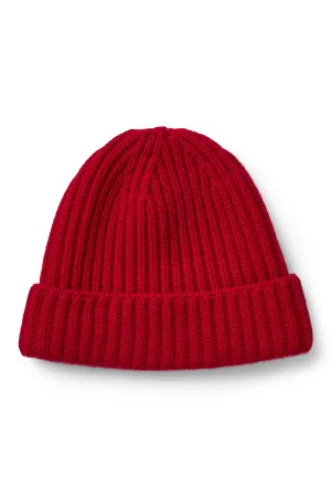 Rannoch Red Cashmere Beanie