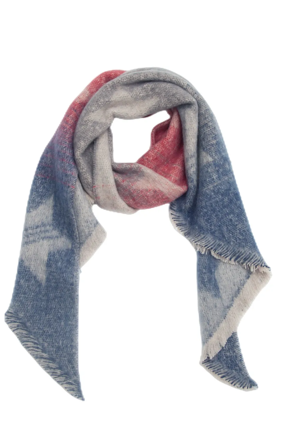 Raw Edge Polyester Scarf - Trendy and Lightweight