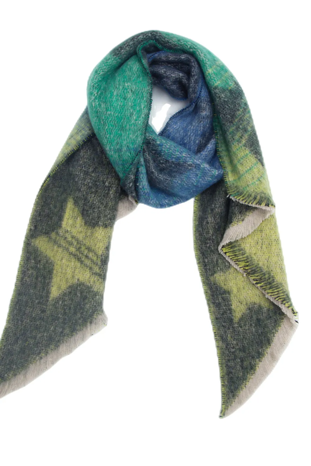 Raw Edge Polyester Scarf - Trendy and Lightweight