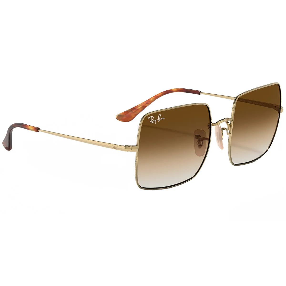 Ray-Ban Square 1971 Classic Sunglasses - Polished Gold/Light Brown