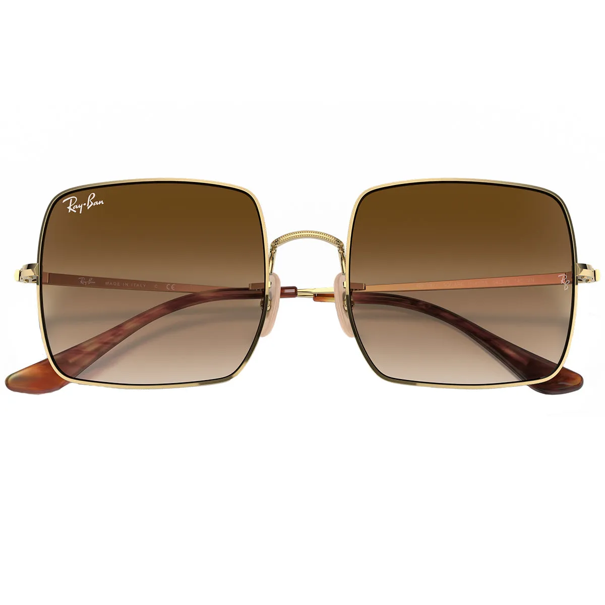 Ray-Ban Square 1971 Classic Sunglasses - Polished Gold/Light Brown