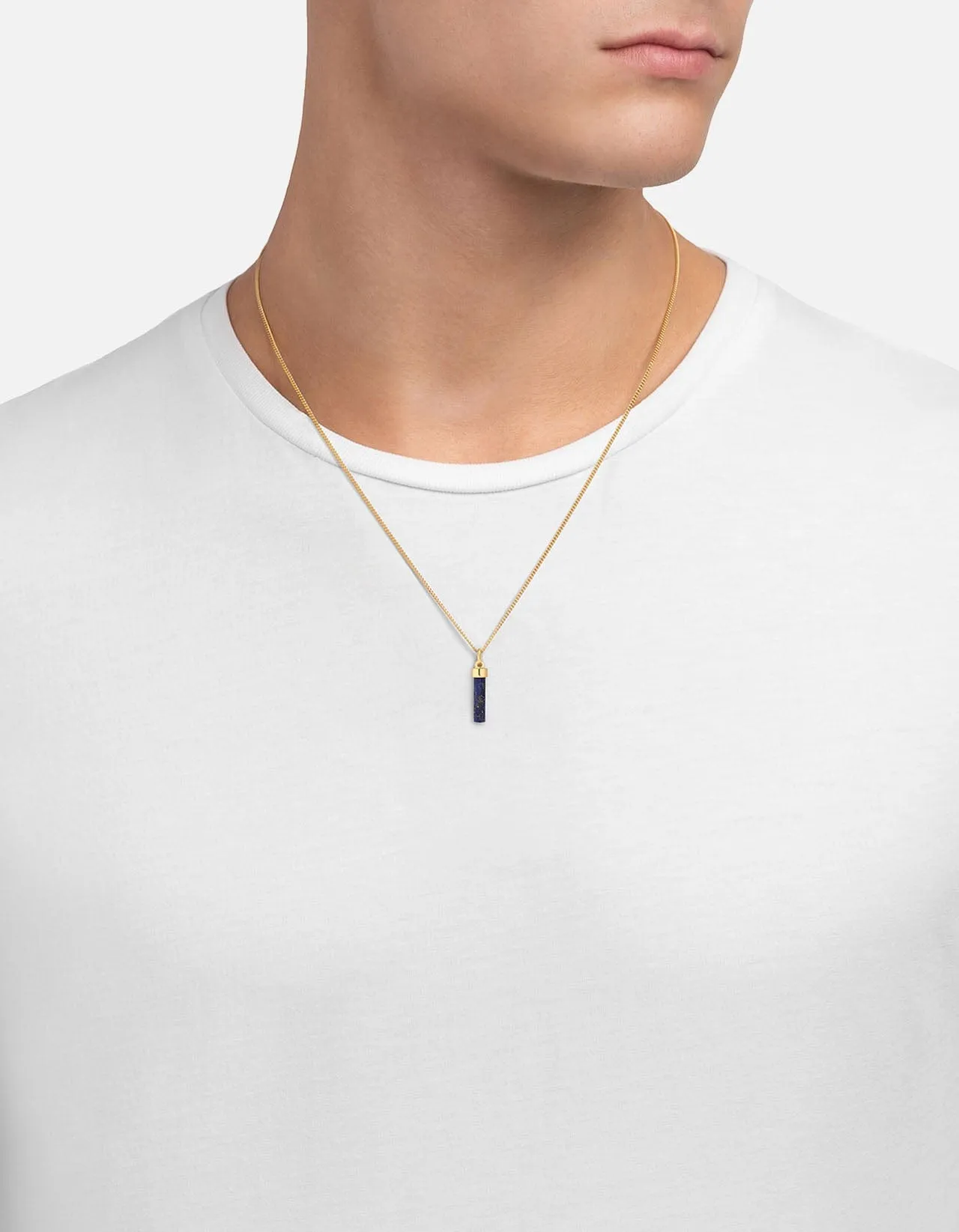 Remi Lapis Necklace, Gold Vermeil