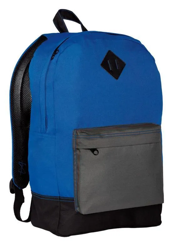 Retro Backpack with Multiple Pockets and Media Port