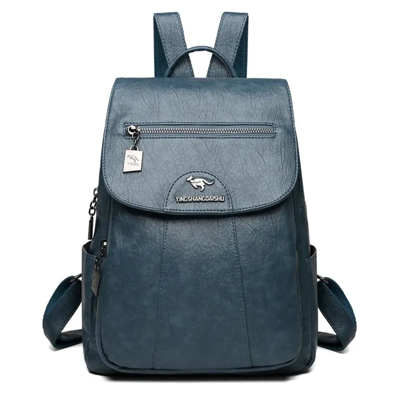 Retro Soft Leather Women's Backpack