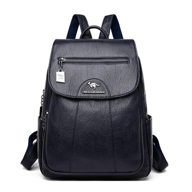 Retro Soft Leather Women's Backpack