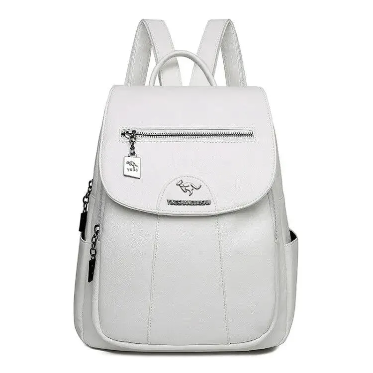 Retro Soft Leather Women's Backpack