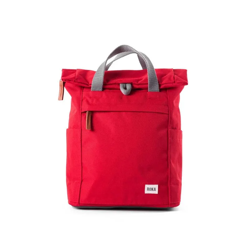 Roka Backpack Finchley A Small Mars Red Recycled Canvas