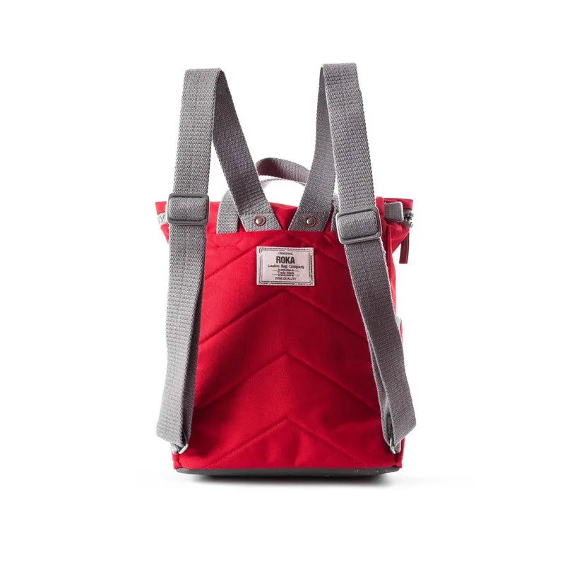 Roka Backpack Finchley A Small Mars Red Recycled Canvas