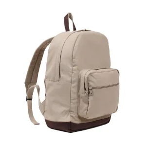 Rothco Vintage Canvas Teardrop Backpack With Leather Accents