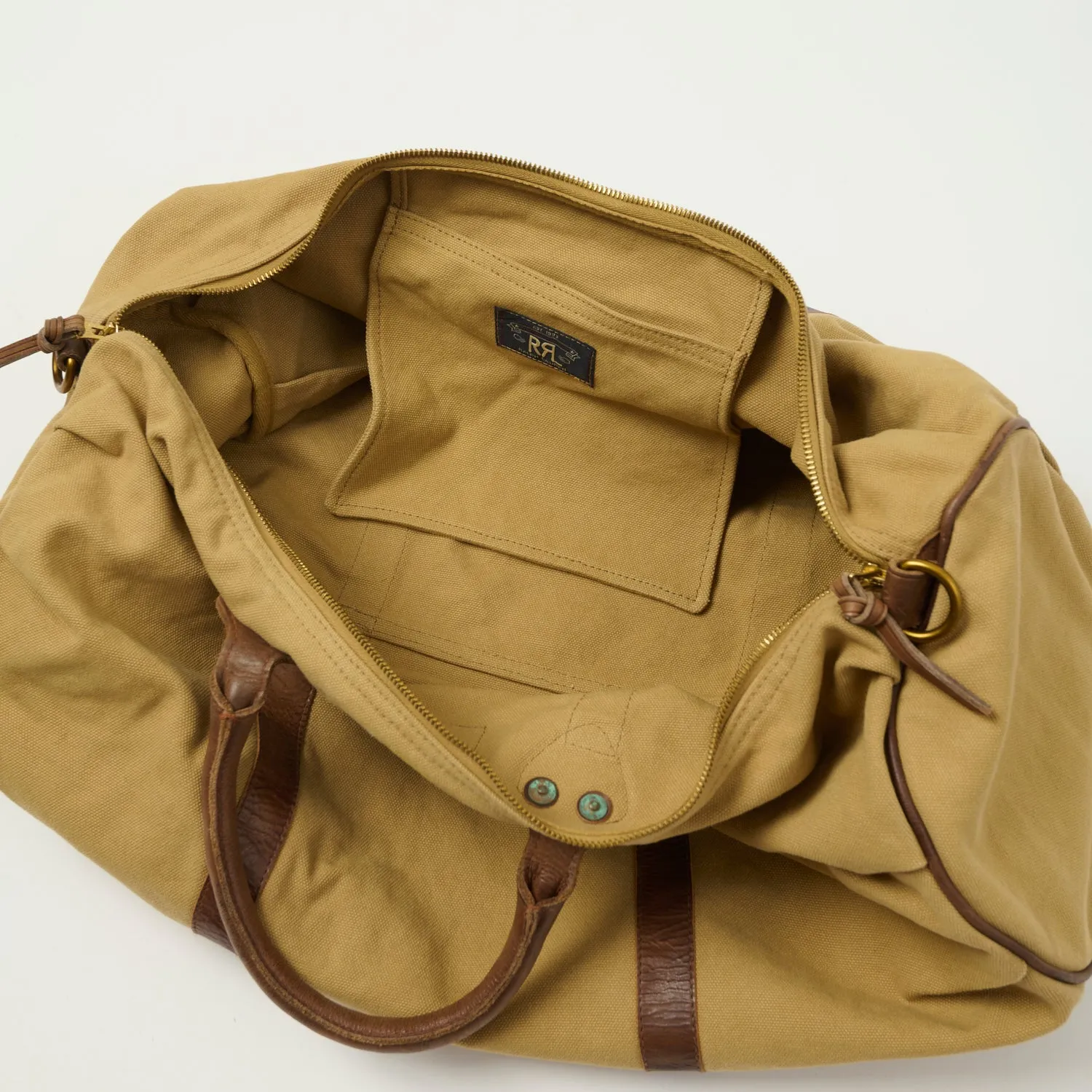 RRL Leather-Trim Canvas Duffel