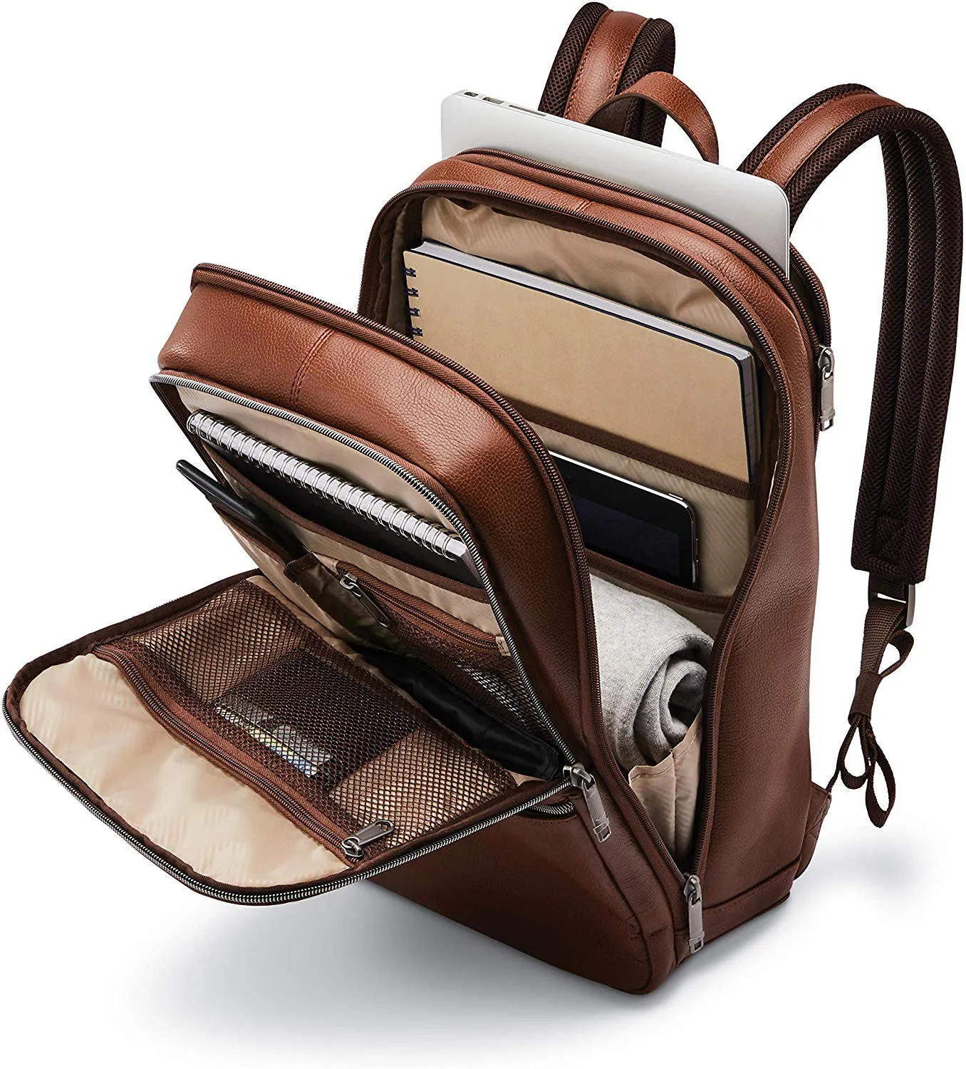 Samsonite Slim Leather Backpack