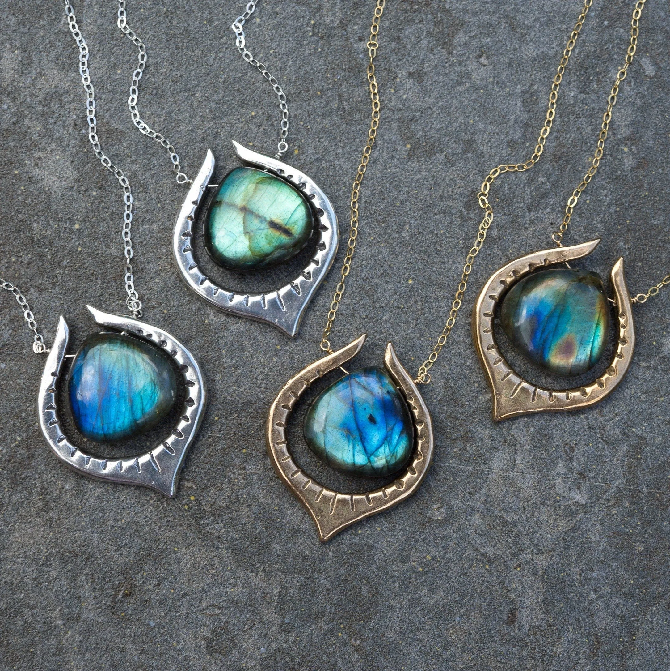 SERA / Labradorite Teardrop Necklace