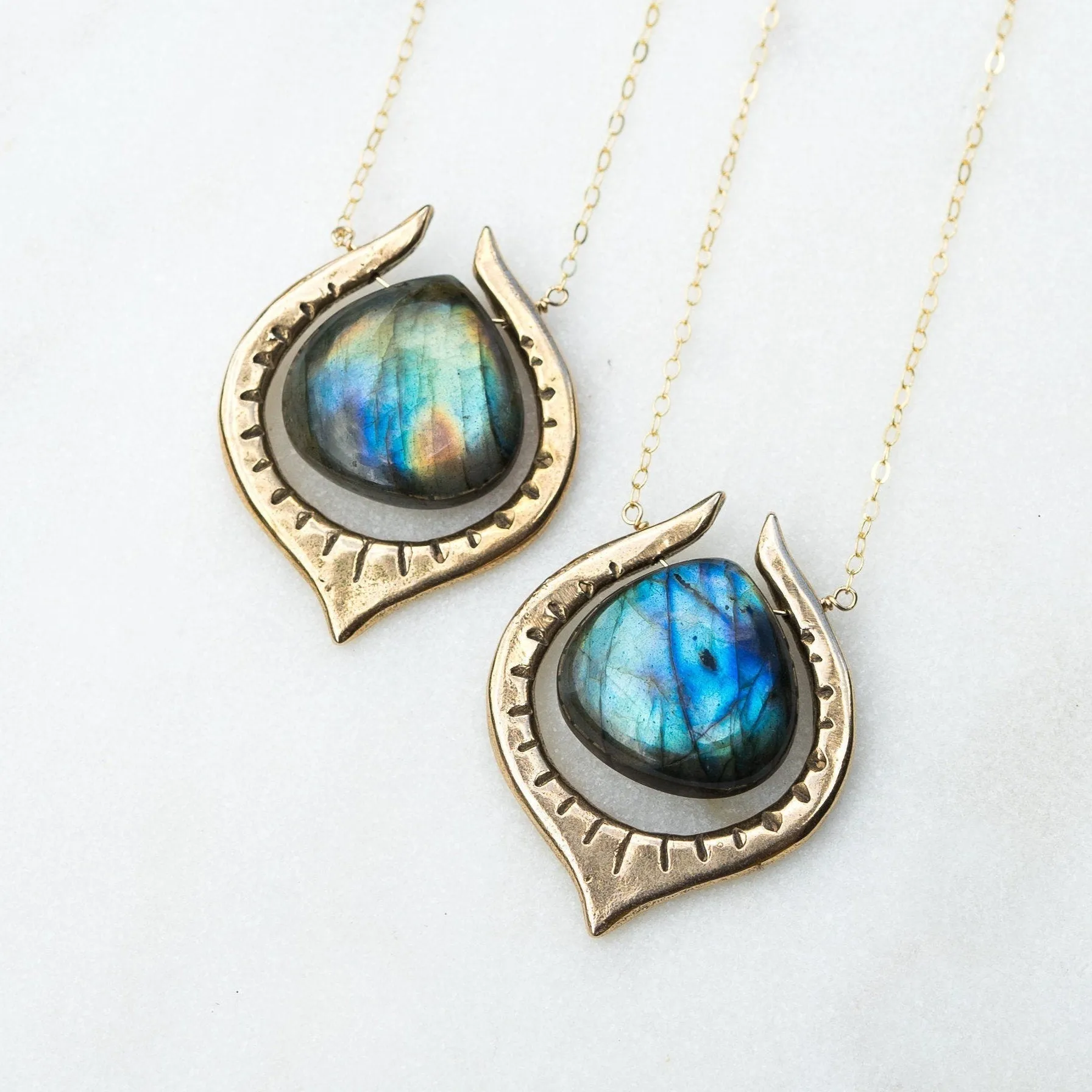 SERA / Labradorite Teardrop Necklace