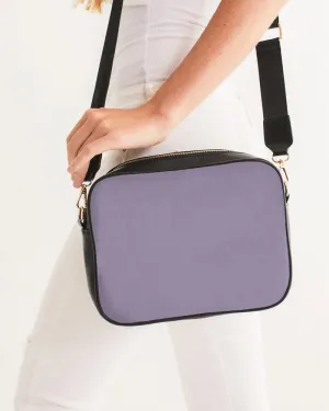 Shaded Pale Pastel Violet Gray Crossbody Bag | C22M30Y0K30