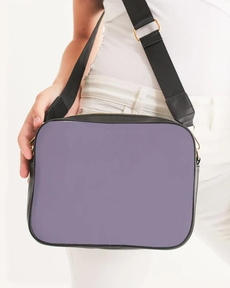 Shaded Pale Pastel Violet Gray Crossbody Bag | C22M30Y0K30