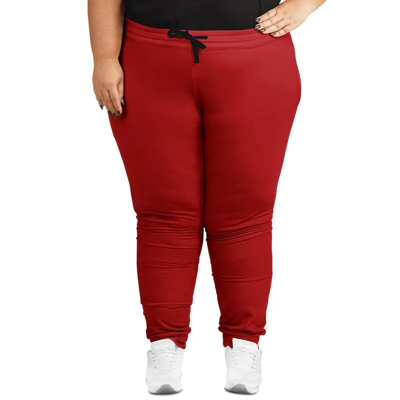 Shaded Red Joggers | Unisex | with PLUS sizes | C0M100Y100K30