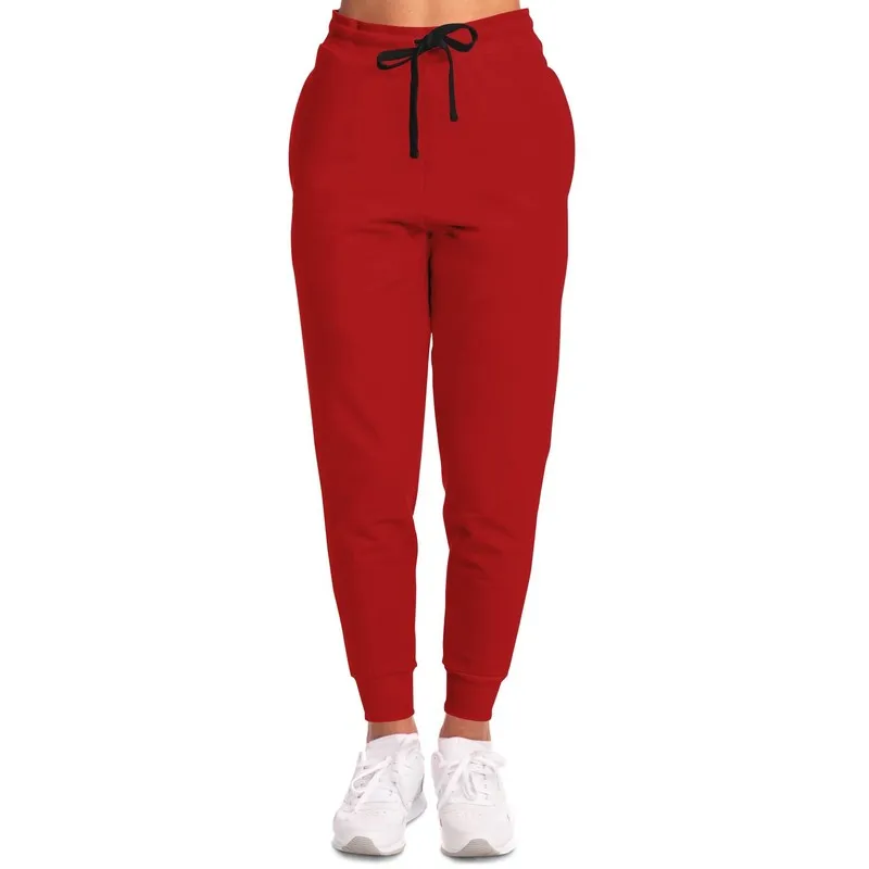 Shaded Red Joggers | Unisex | with PLUS sizes | C0M100Y100K30