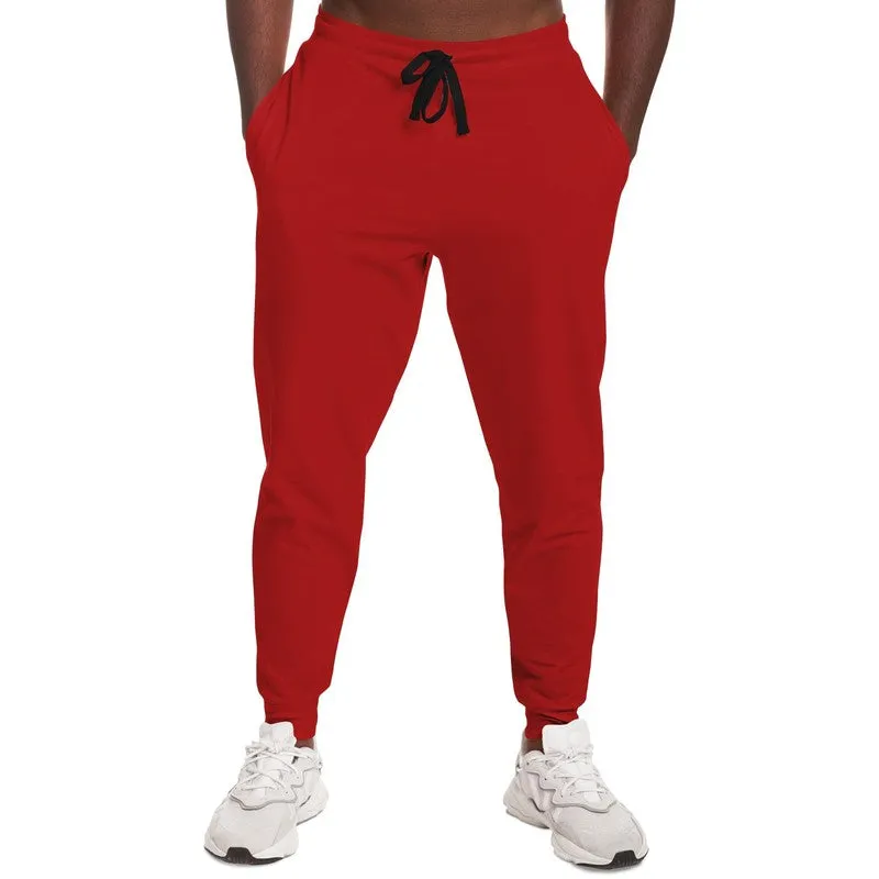 Shaded Red Joggers | Unisex | with PLUS sizes | C0M100Y100K30