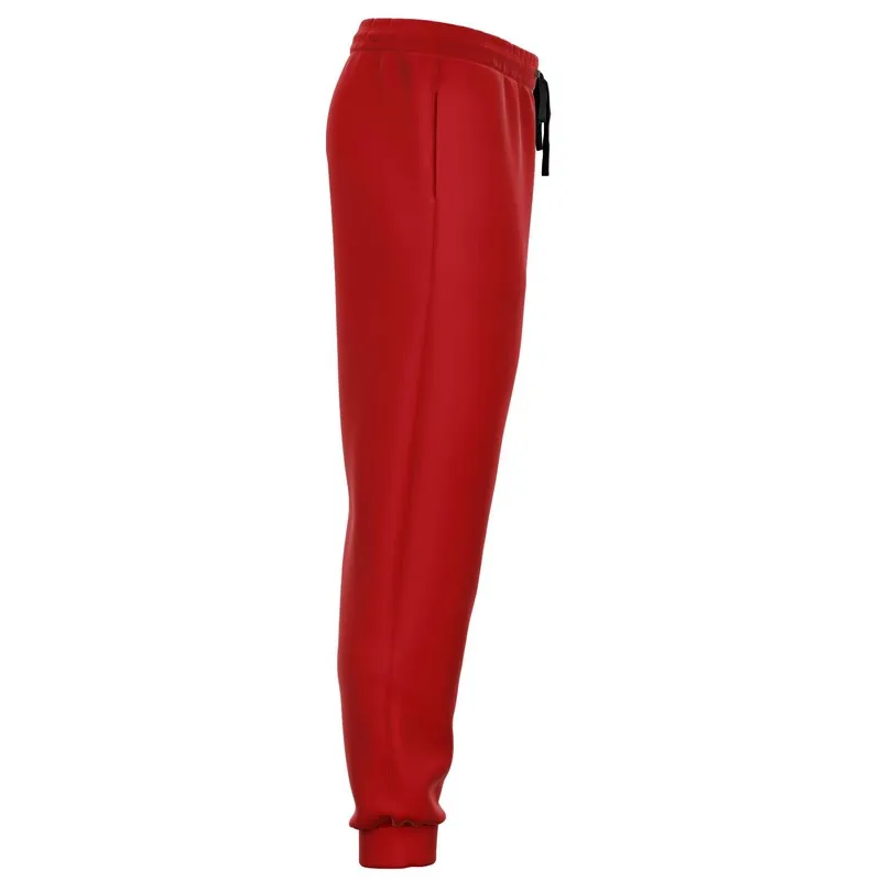 Shaded Red Joggers | Unisex | with PLUS sizes | C0M100Y100K30