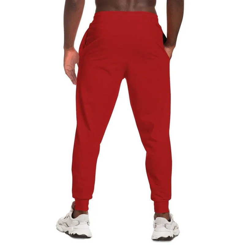 Shaded Red Joggers | Unisex | with PLUS sizes | C0M100Y100K30