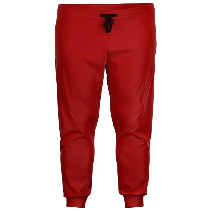 Shaded Red Joggers | Unisex | with PLUS sizes | C0M100Y100K30