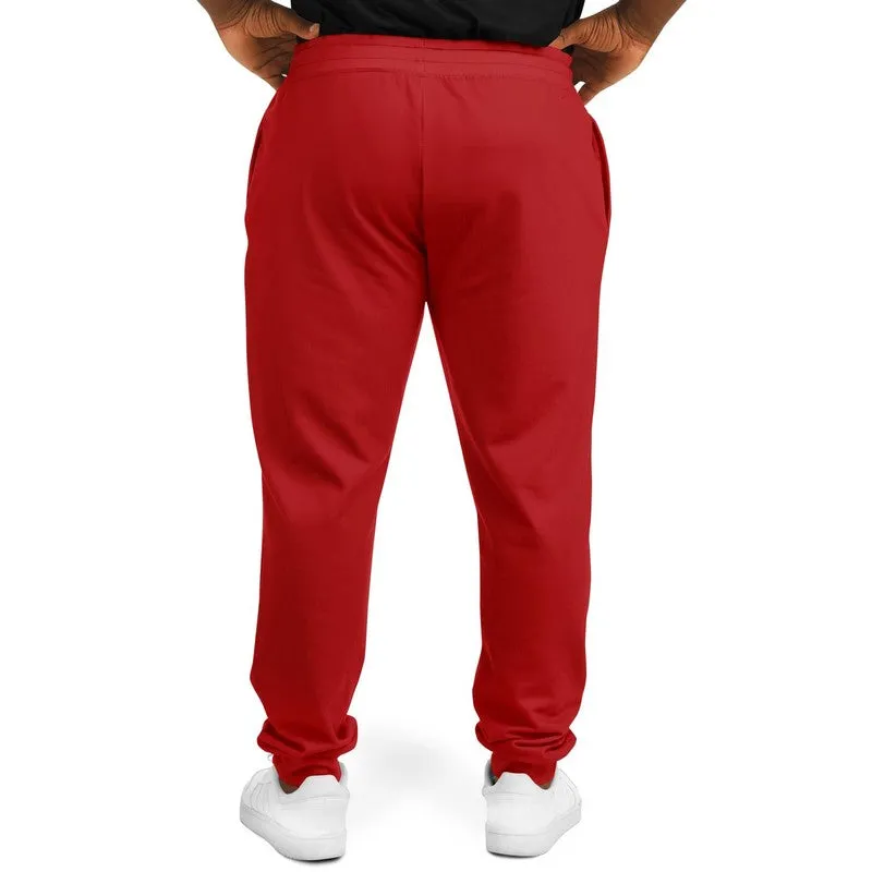 Shaded Red Joggers | Unisex | with PLUS sizes | C0M100Y100K30