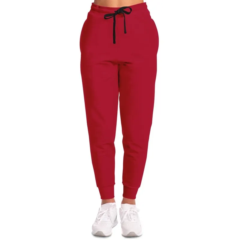 Shaded Red Joggers | Unisex | with PLUS sizes | C0M100Y75K30