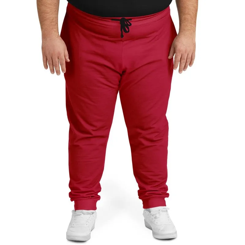 Shaded Red Joggers | Unisex | with PLUS sizes | C0M100Y75K30