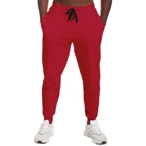 Shaded Red Joggers | Unisex | with PLUS sizes | C0M100Y75K30