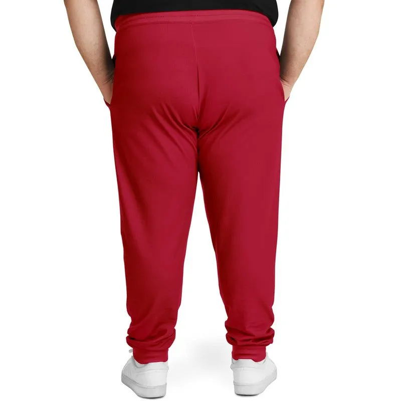 Shaded Red Joggers | Unisex | with PLUS sizes | C0M100Y75K30