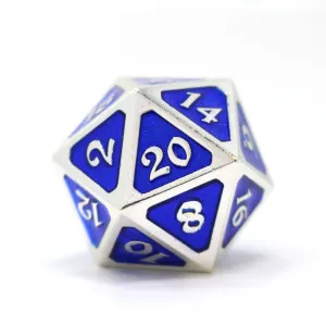 Single d20 - Mythica Platinum Sapphire