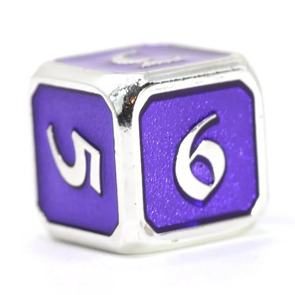 Single d6 - Mythica Platinum Amethyst