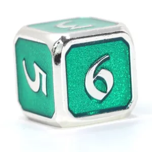 Single d6 - Mythica Platinum Emerald