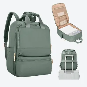 Sleek Multi-Compartment Laptop Travel Backpacks