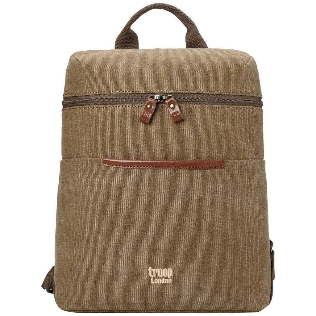 Small Canvas Backpack - Black Blue or Brown - Troop London Classic