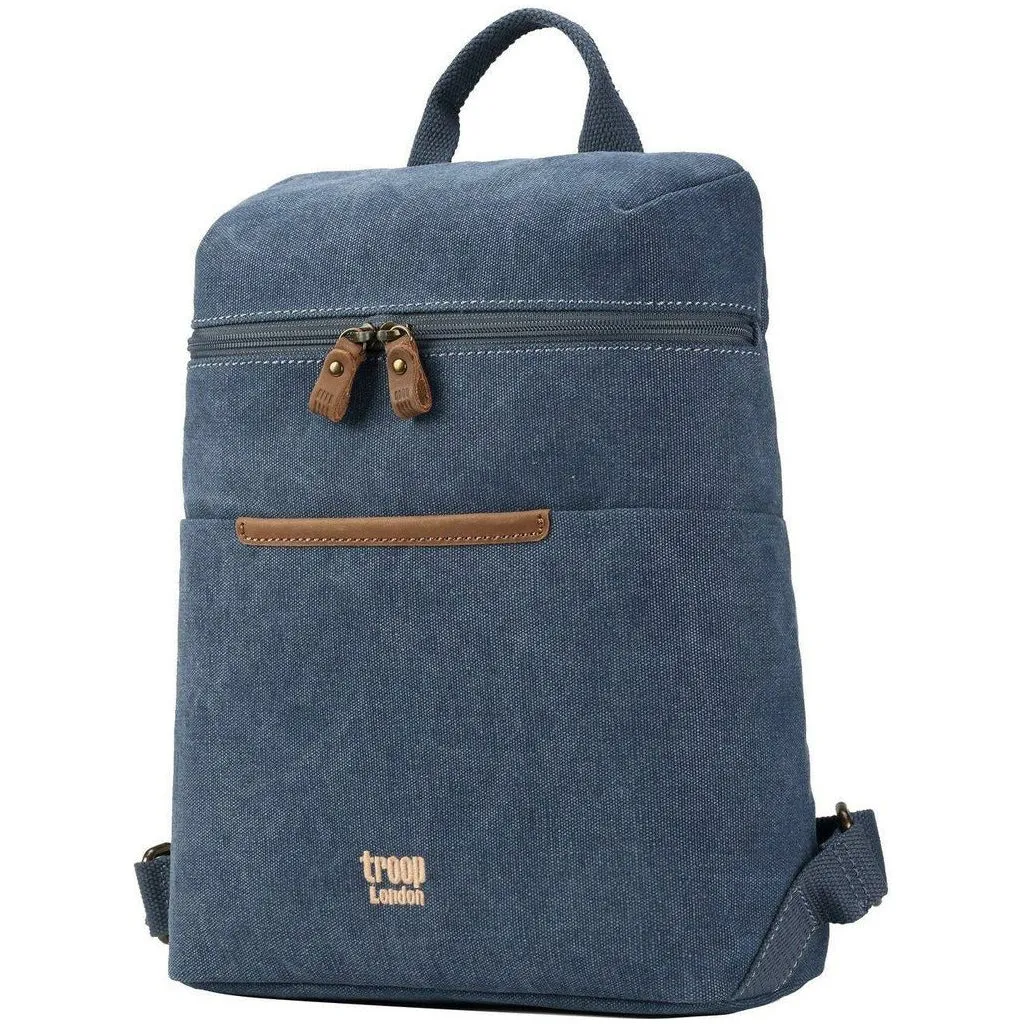 Small Canvas Backpack - Black Blue or Brown - Troop London Classic