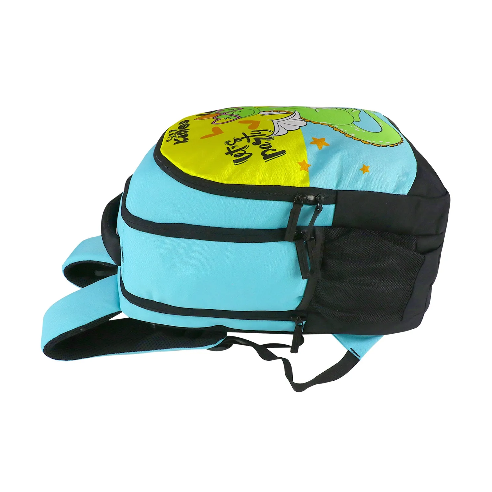 Smily Kiddos 29 Ltrs Junior School Bag  - Party Dragon-Yellow LxWxH :45 X 33 X 20 CM