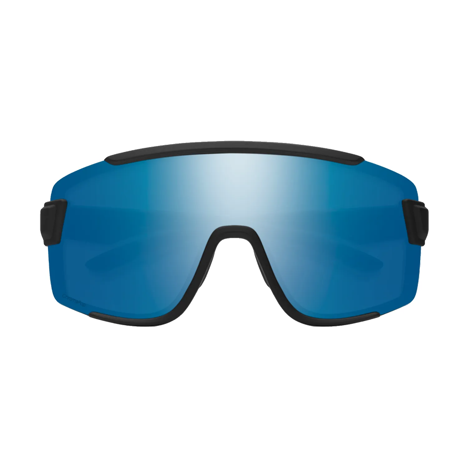 Smith Wildcat Sunglasses Matte Black/ChromaPop Polarized Blue Mirror   Clear