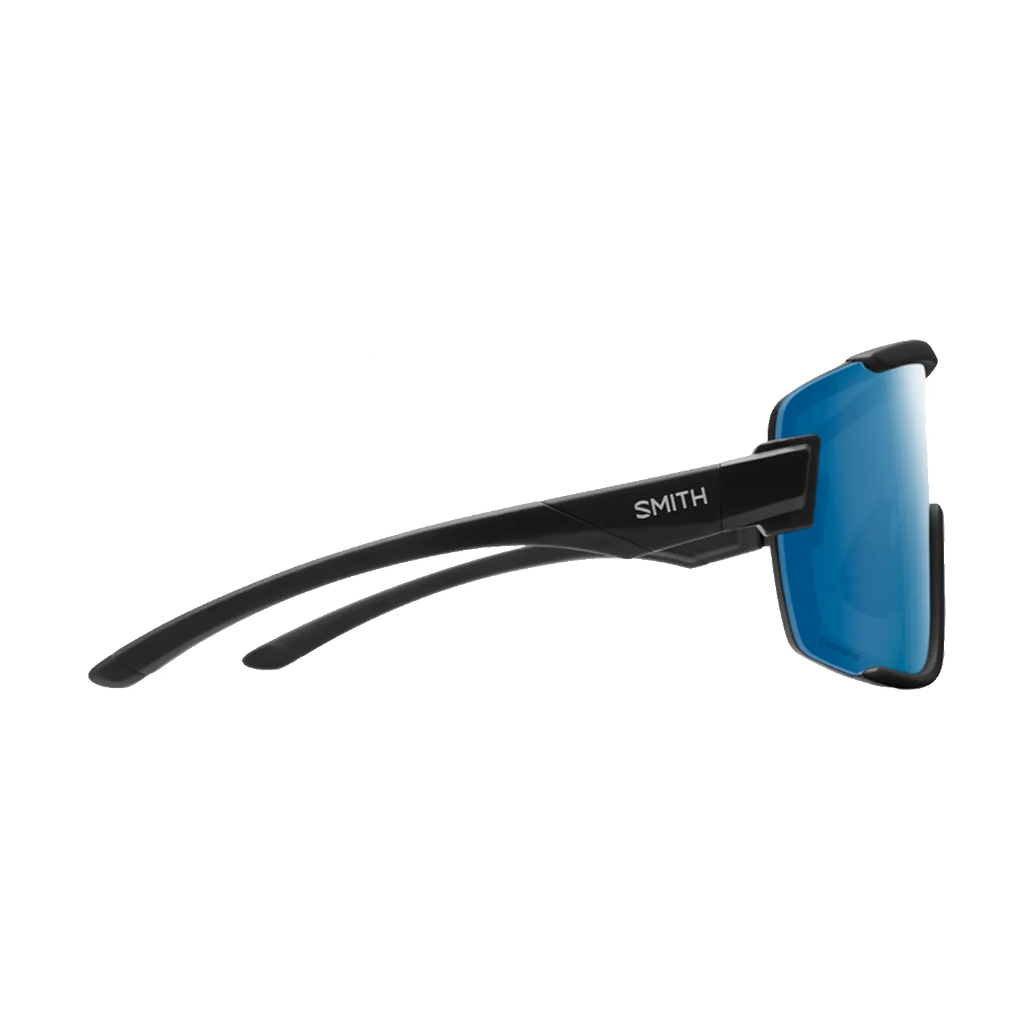 Smith Wildcat Sunglasses Matte Black/ChromaPop Polarized Blue Mirror   Clear