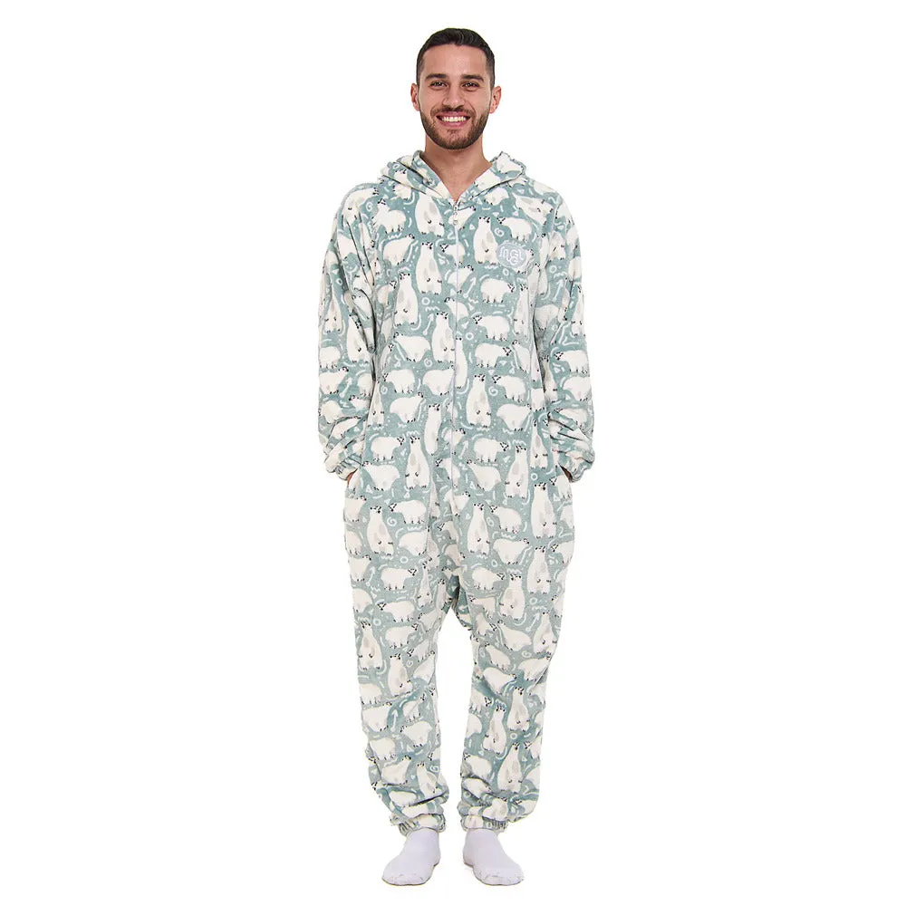 Snuggs Blanket Onesie Petroleum Polar Bear