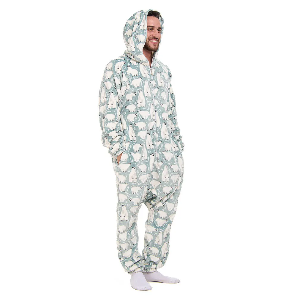 Snuggs Blanket Onesie Petroleum Polar Bear