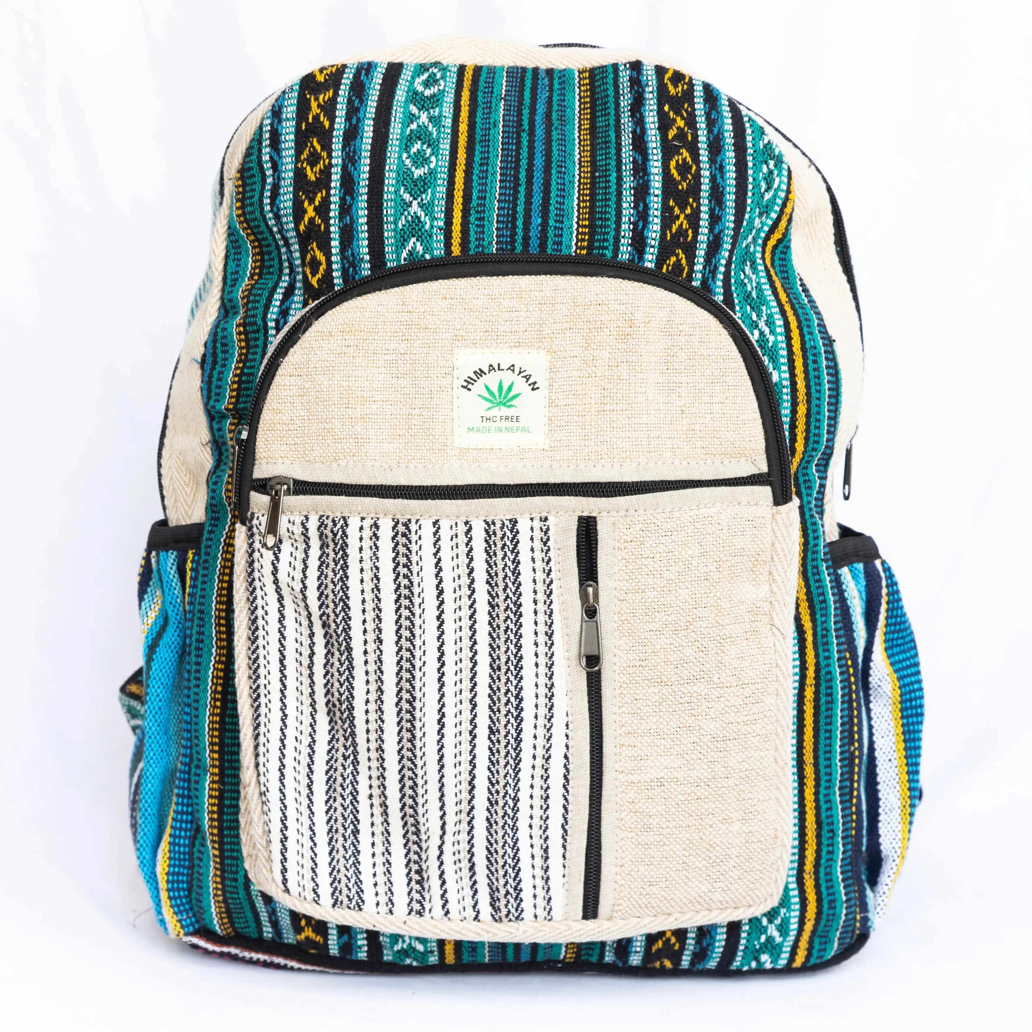 Spacious Hemp Backpack Laptop Pocket Inside