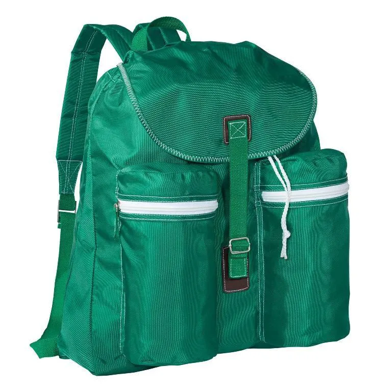 Spacious Rucksack Backpack With Two Exterior Pockets (CloseOut)