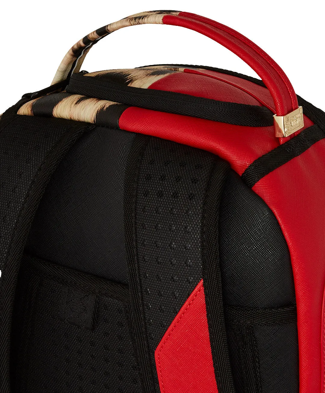 Sprayground Miles Per Hour Split Cheetah In Red