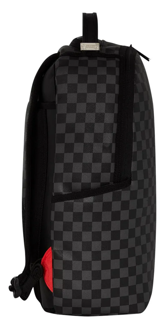 Sprayground Spritz Grey Check DLXSV In Grey Black