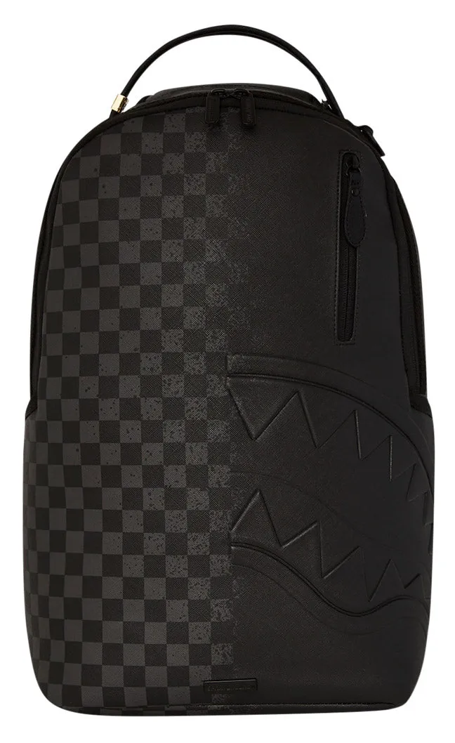 Sprayground Spritz Grey Check DLXSV In Grey Black