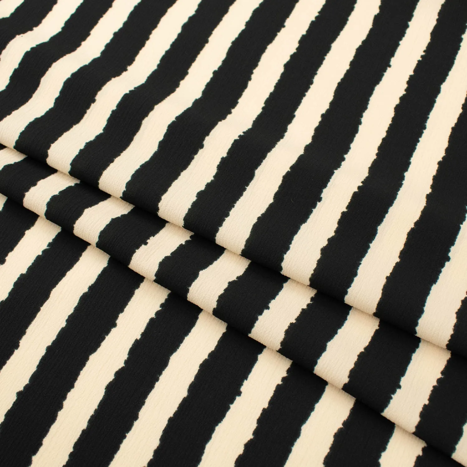 Stripe Printed Crepe Georgette