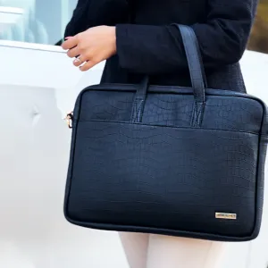 Stylish Navy Blue Unisex Laptop Bag